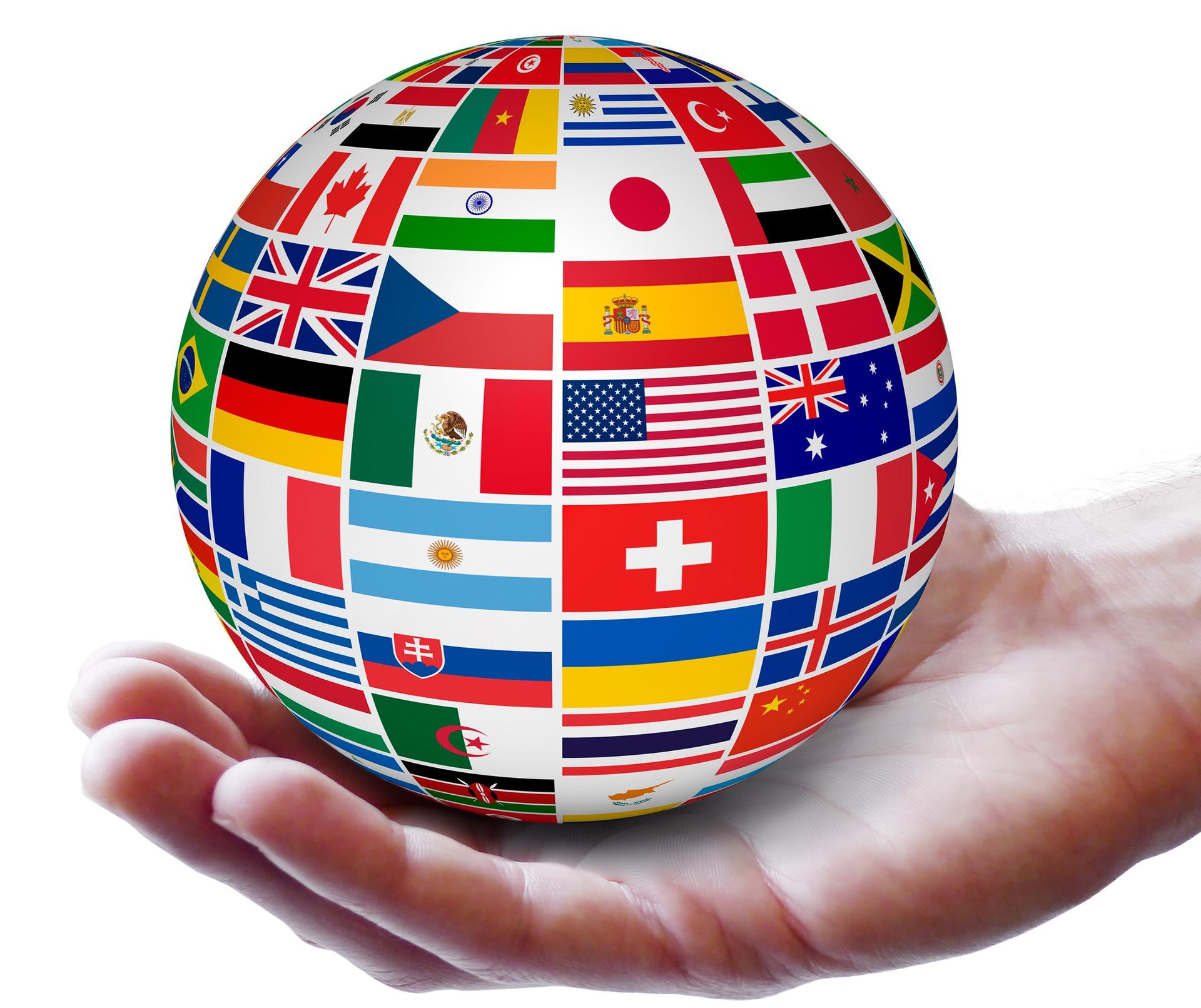 Globe and Flag